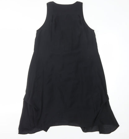 Whistles Women's Black Hi-Low Tank Dress Size 8