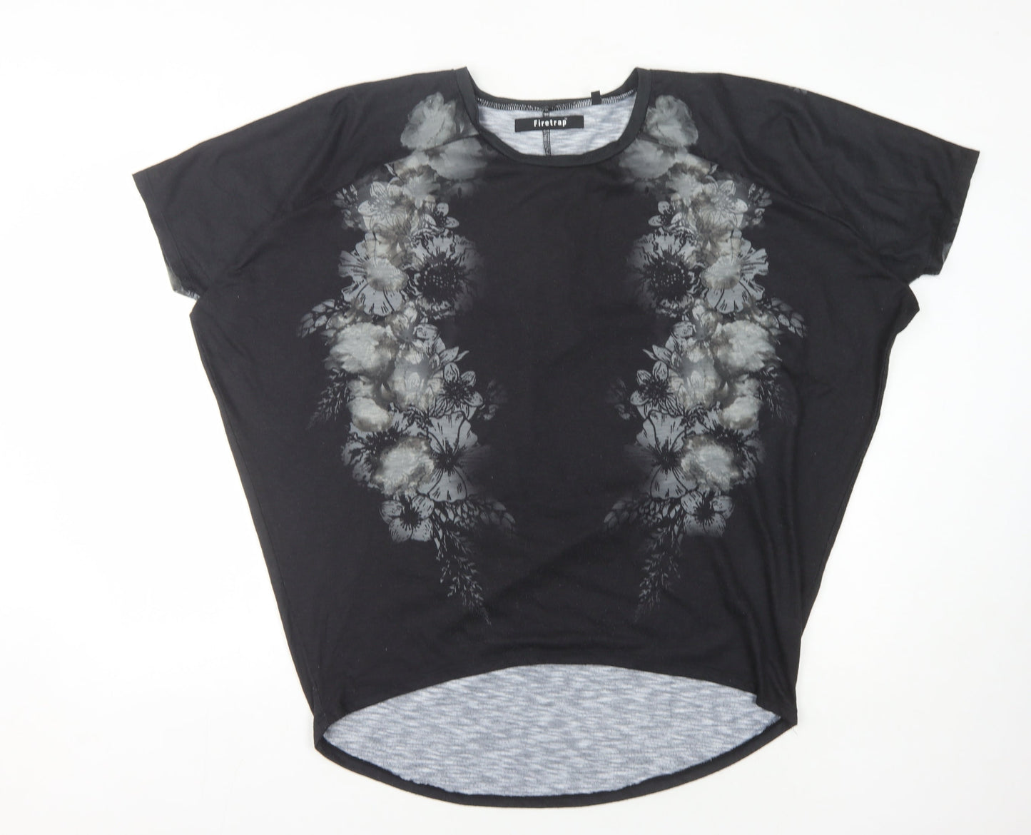 Firetrap Women's Black Floral T-Shirt Size 12
