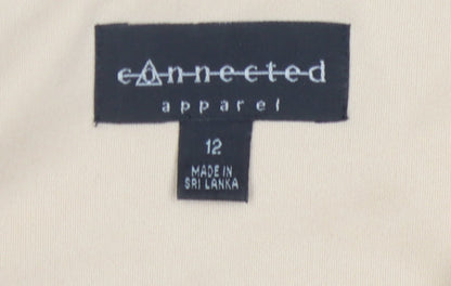 Connected Apparel Women's Black Floral Dress, Size 12