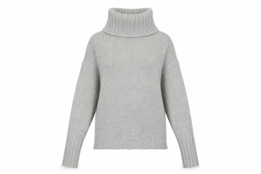 Womens UK Size S Bershka Grey Pullover Jumper