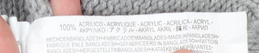 Womens UK Size S Bershka Grey Pullover Jumper