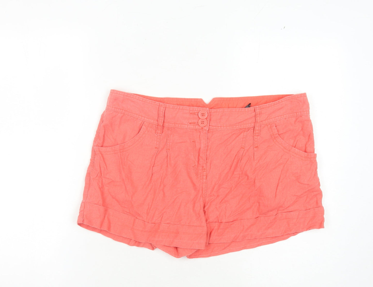Next Women's Pink Chino Shorts Size 16