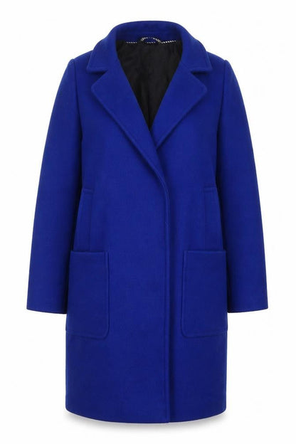 Womens UK Size 12 NEXT Blue Overcoat