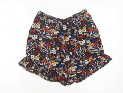 Parisian Women's Multicoloured Floral High-Waist Shorts