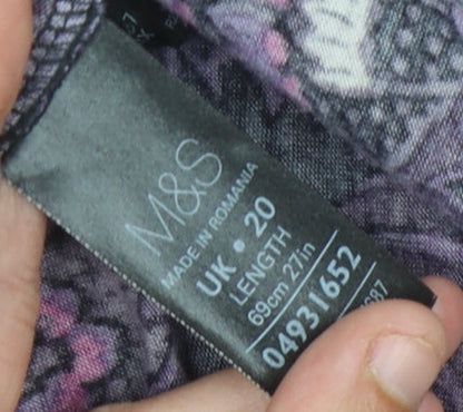 Marks and Spencer Women’s Purple A-Line Skirt Size 20