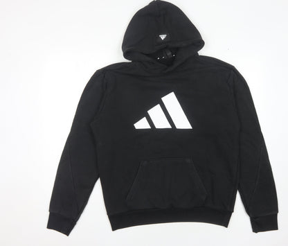 Adidas Men's Black Graphic Pullover Hoodie 2XL
