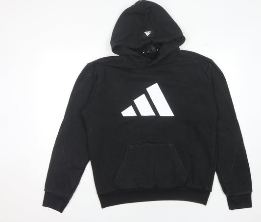 Adidas Men's Black Graphic Pullover Hoodie 2XL