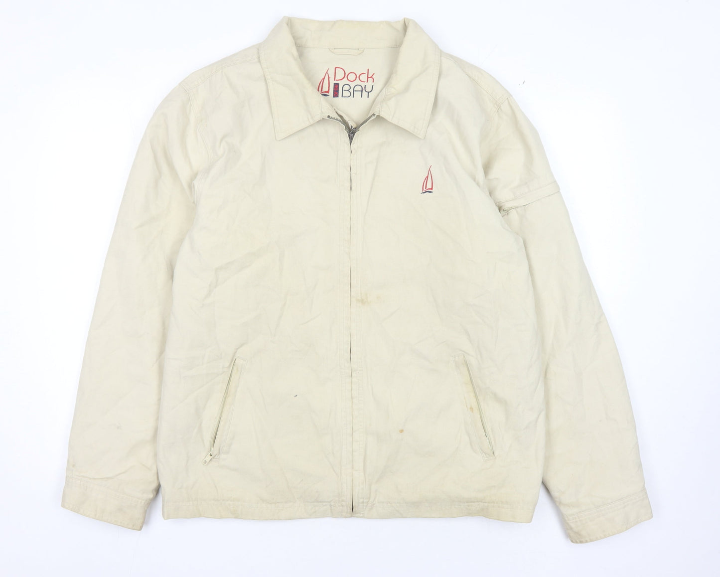 Mens UK Size M Dock of the Bay Beige Anorak Coat