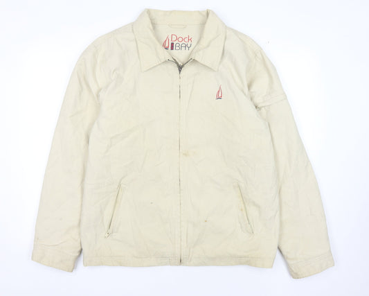 Mens UK Size M Dock of the Bay Beige Anorak Coat