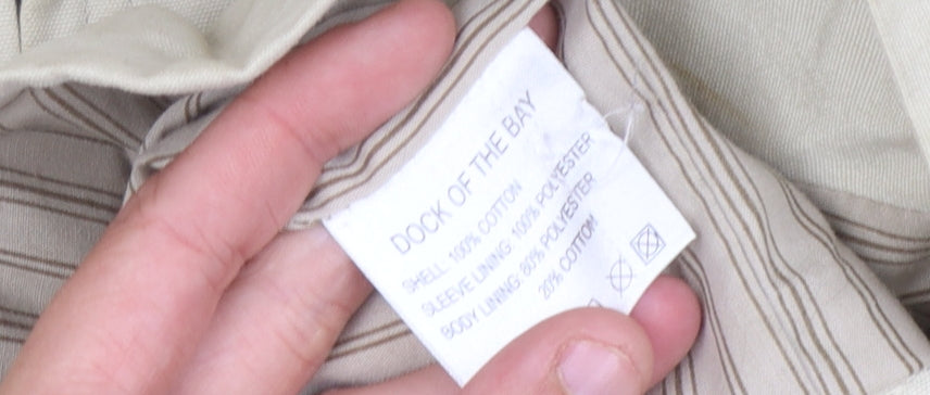 Mens UK Size M Dock of the Bay Beige Anorak Coat