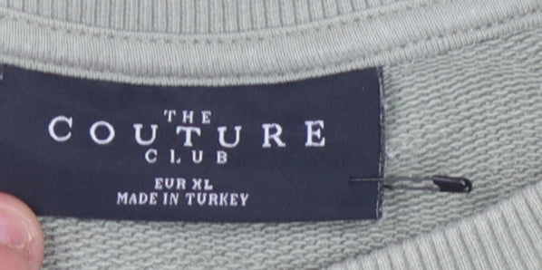 The Couture Club Men's Green XL Pullover Sweatshirt