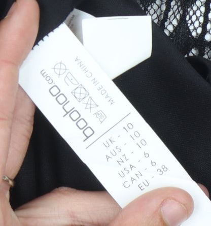 Boohoo Women’s Black Lace Dress Size 10