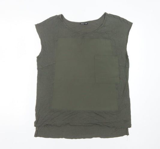 Womens UK Size 12 Warehouse Green Basic Tank