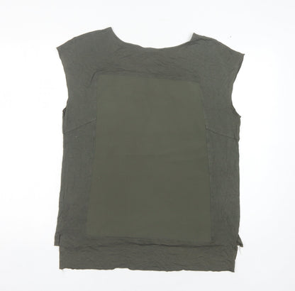 Womens UK Size 12 Warehouse Green Basic Tank