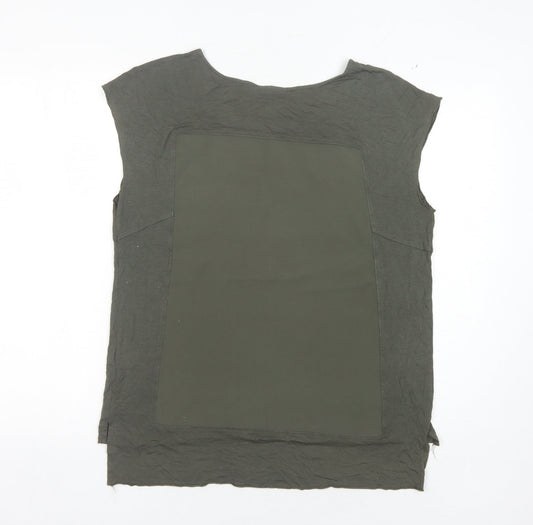 Womens UK Size 12 Warehouse Green Basic Tank
