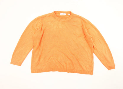 Womens UK Size 28/30 Julipa Orange Pullover Jumper