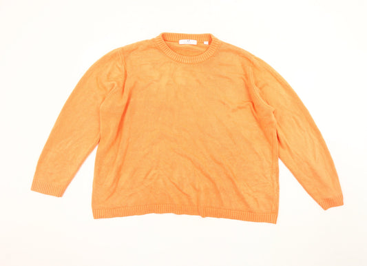 Womens UK Size 28/30 Julipa Orange Pullover Jumper