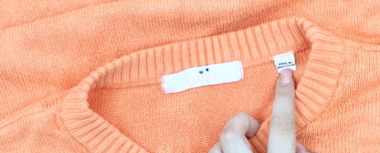 Womens UK Size 28/30 Julipa Orange Pullover Jumper