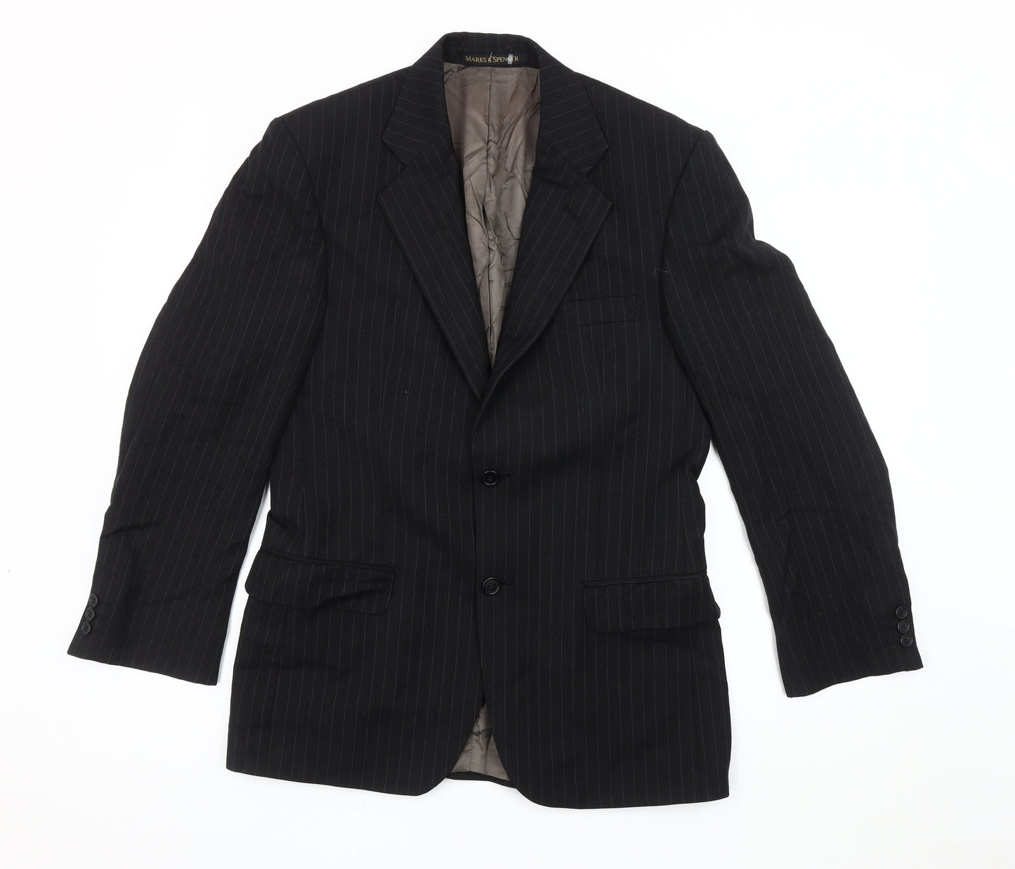 Mens UK Size 36 Marks and Spencer Regular Black Suit Jacket