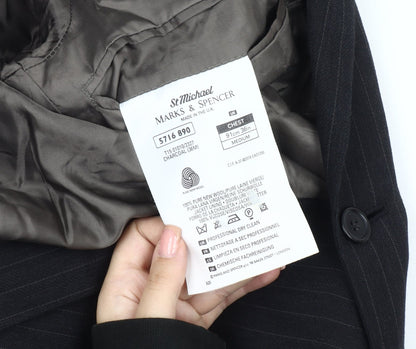 Mens UK Size 36 Marks and Spencer Regular Black Suit Jacket