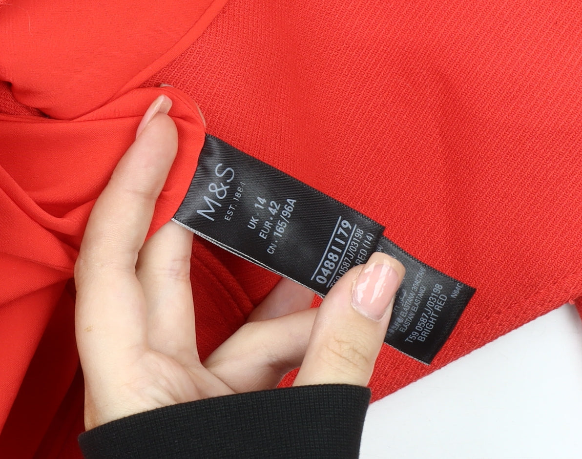 Marks and Spencer Red Women's Blazer 14