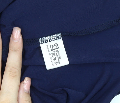 Bassini Women's Blue Camisole Blouse Size 22