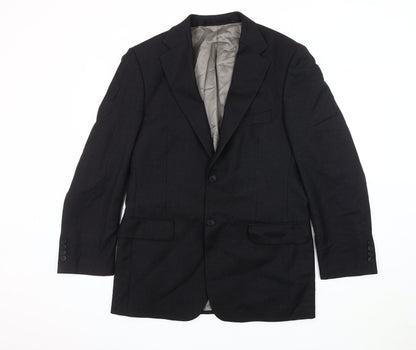 Marks and Spencer Men's Black Blazer, Size M, Notch Lapel