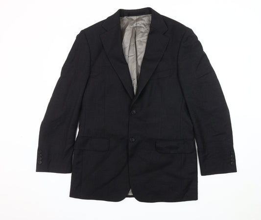 Marks and Spencer Men's Black Blazer, Size M, Notch Lapel