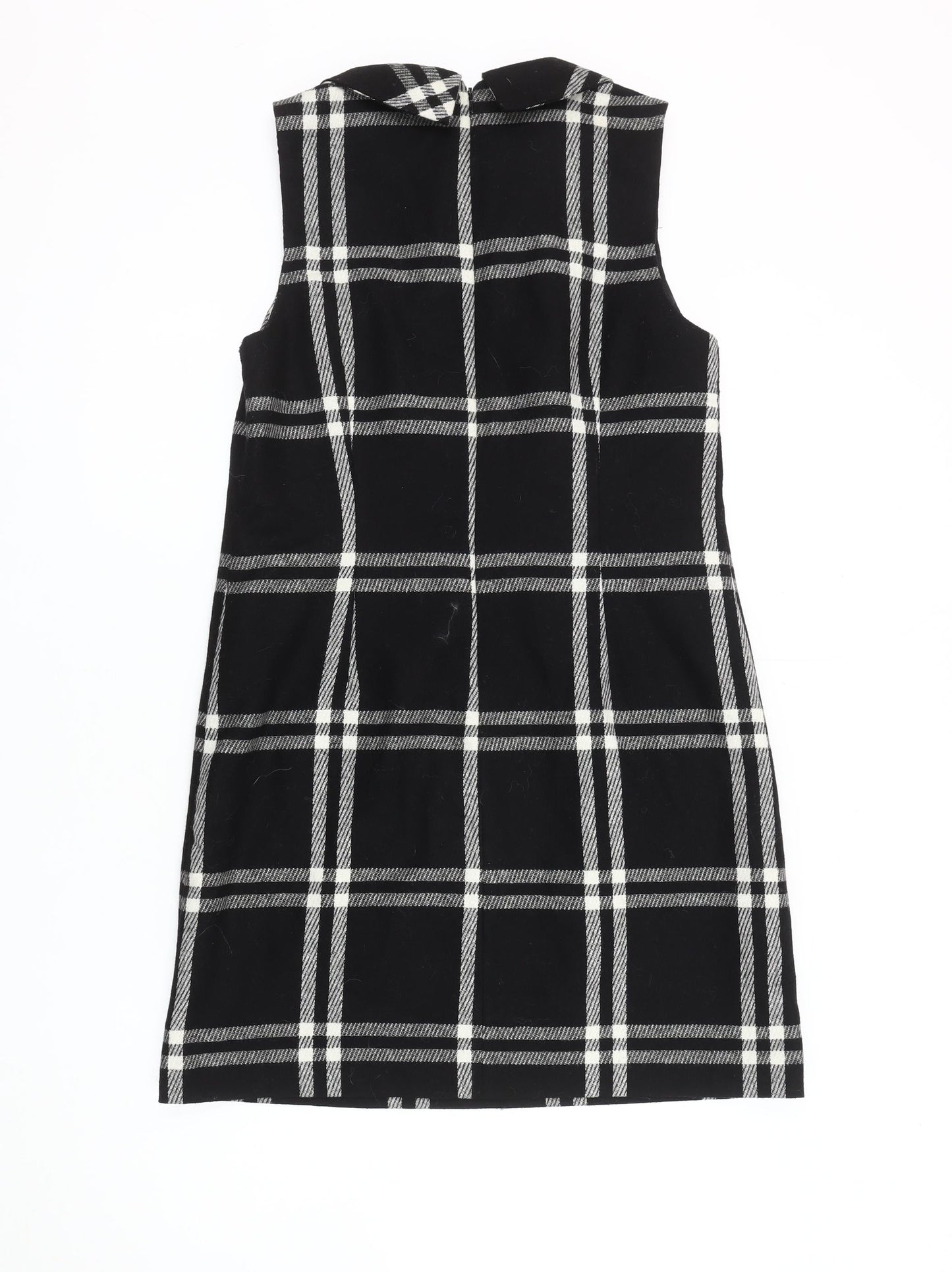 Next Women's Black Check Shift Dress, Size 12 - Elegant Style