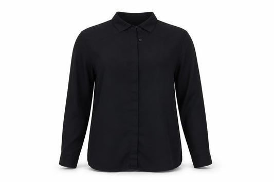 & Other Stories Women's Black Button-Up Shirt, Size 6
