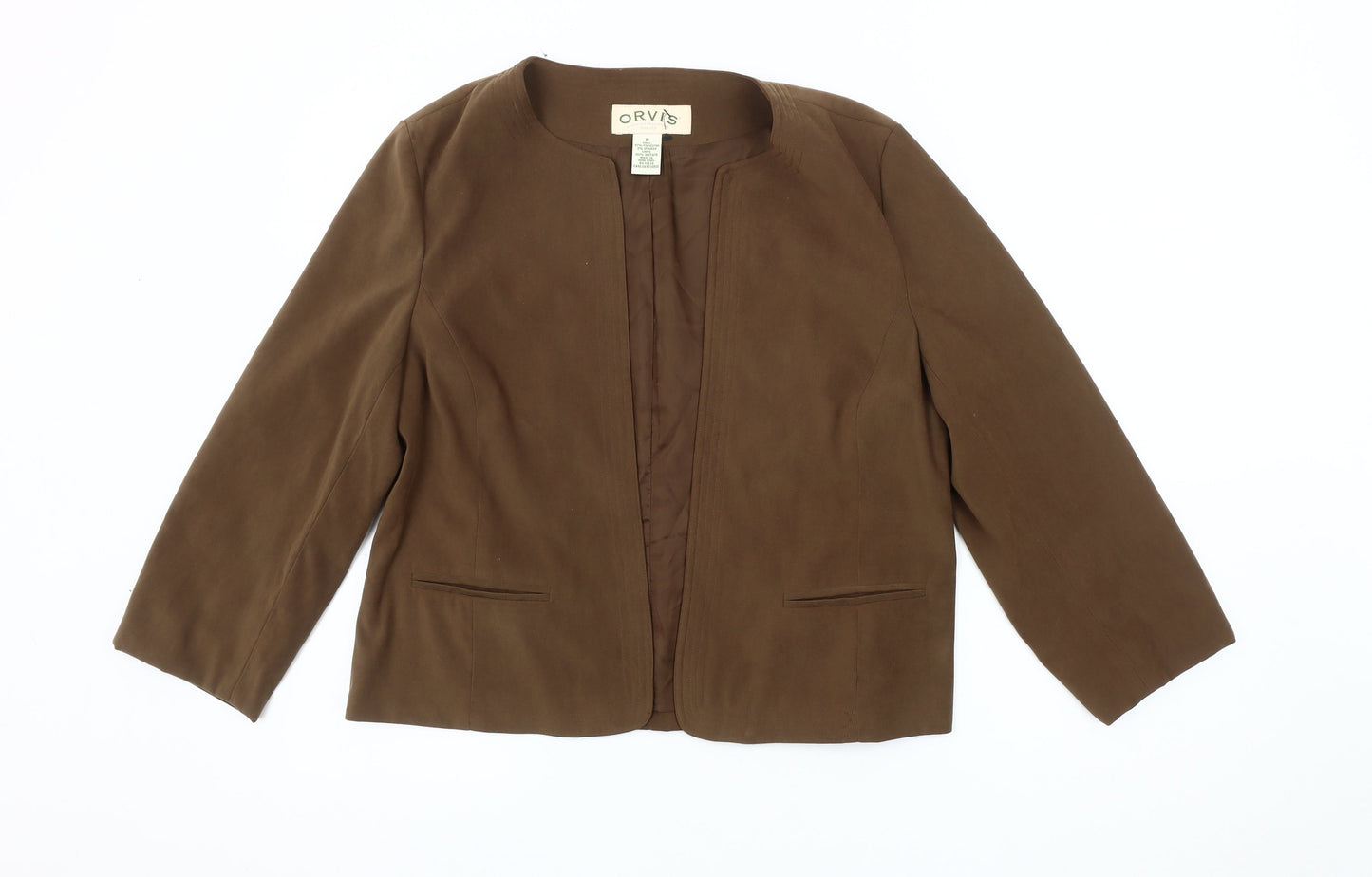 Orvis Women's Brown Blazer, Size 8