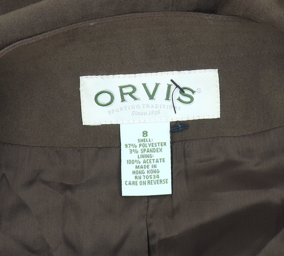 Orvis Women's Brown Blazer, Size 8