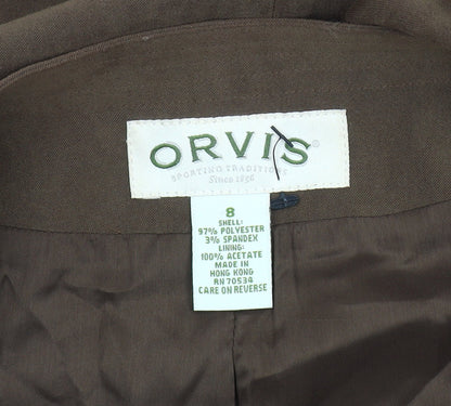 Orvis Women's Brown Blazer, Size 8