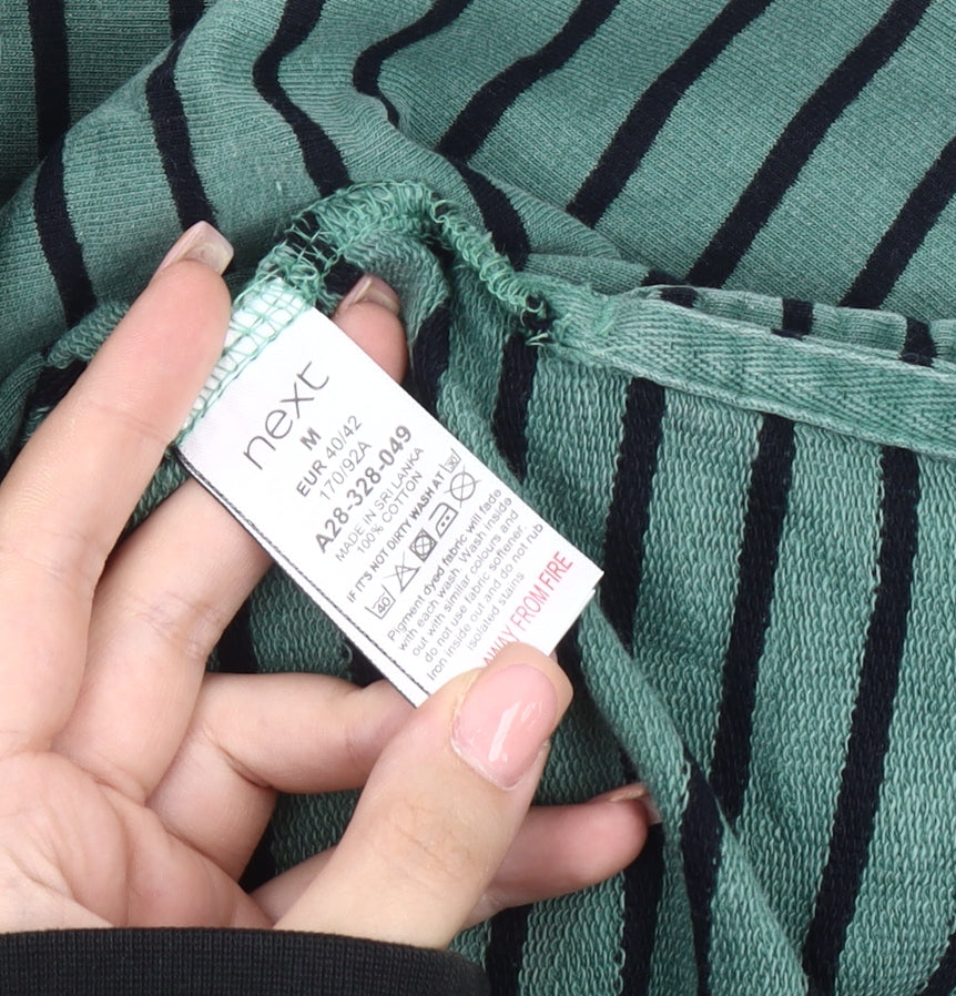 Mens UK Size M NEXT Green Pullover Sweatshirt