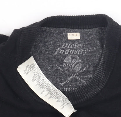 Diesel Men's Black Pullover Jumper L