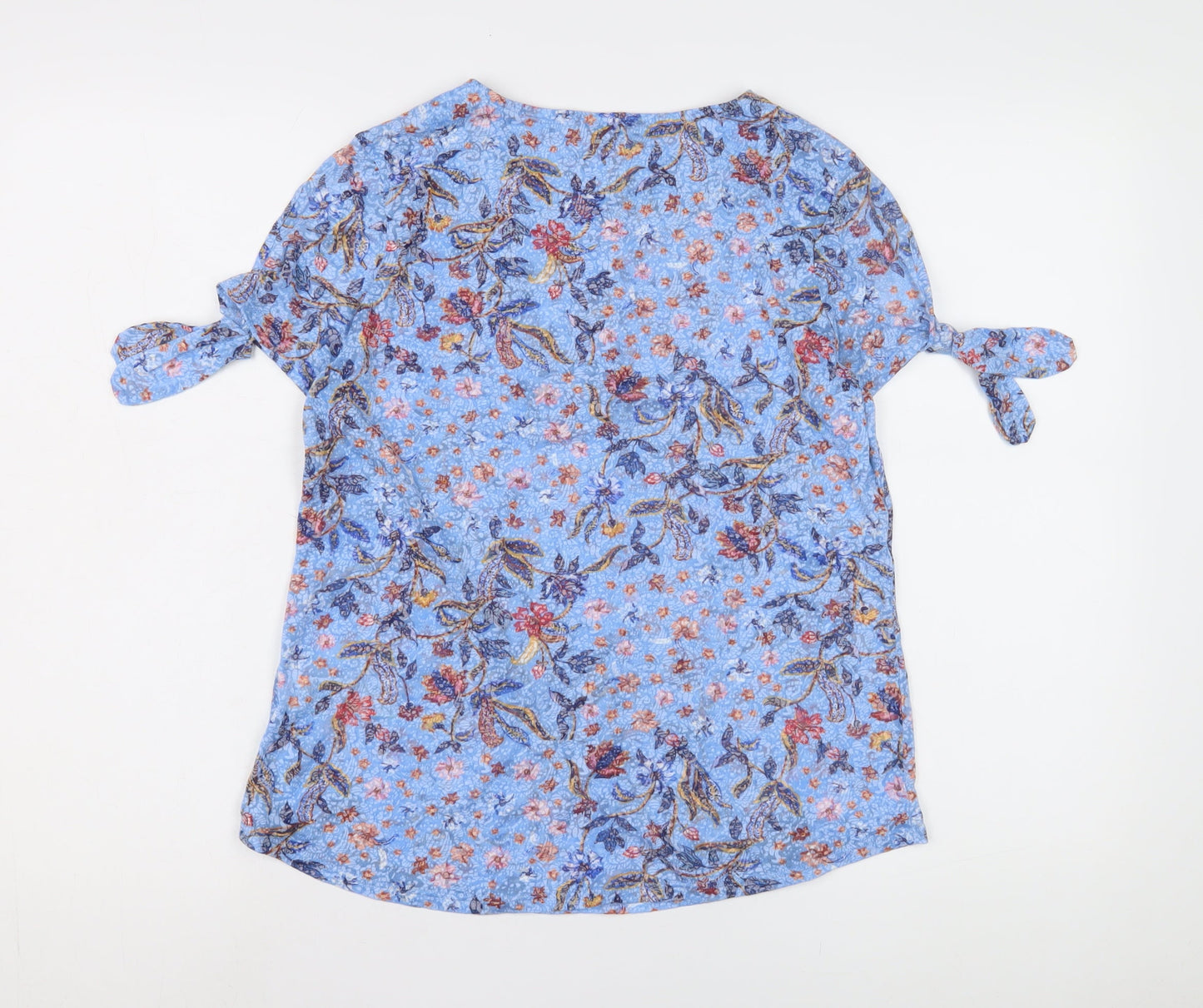 Womens UK Size 12 Marks and Spencer Blue Basic Blouse