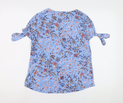 Womens UK Size 12 Marks and Spencer Blue Basic Blouse