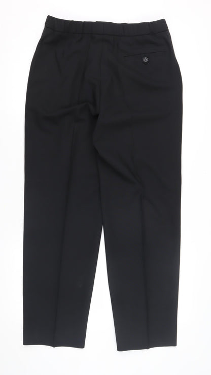 Marks & Spencer Men's Black Pleated Trousers M