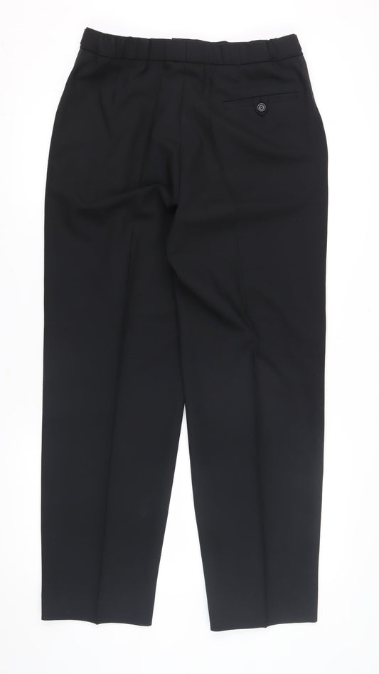 Marks & Spencer Men's Black Pleated Trousers M