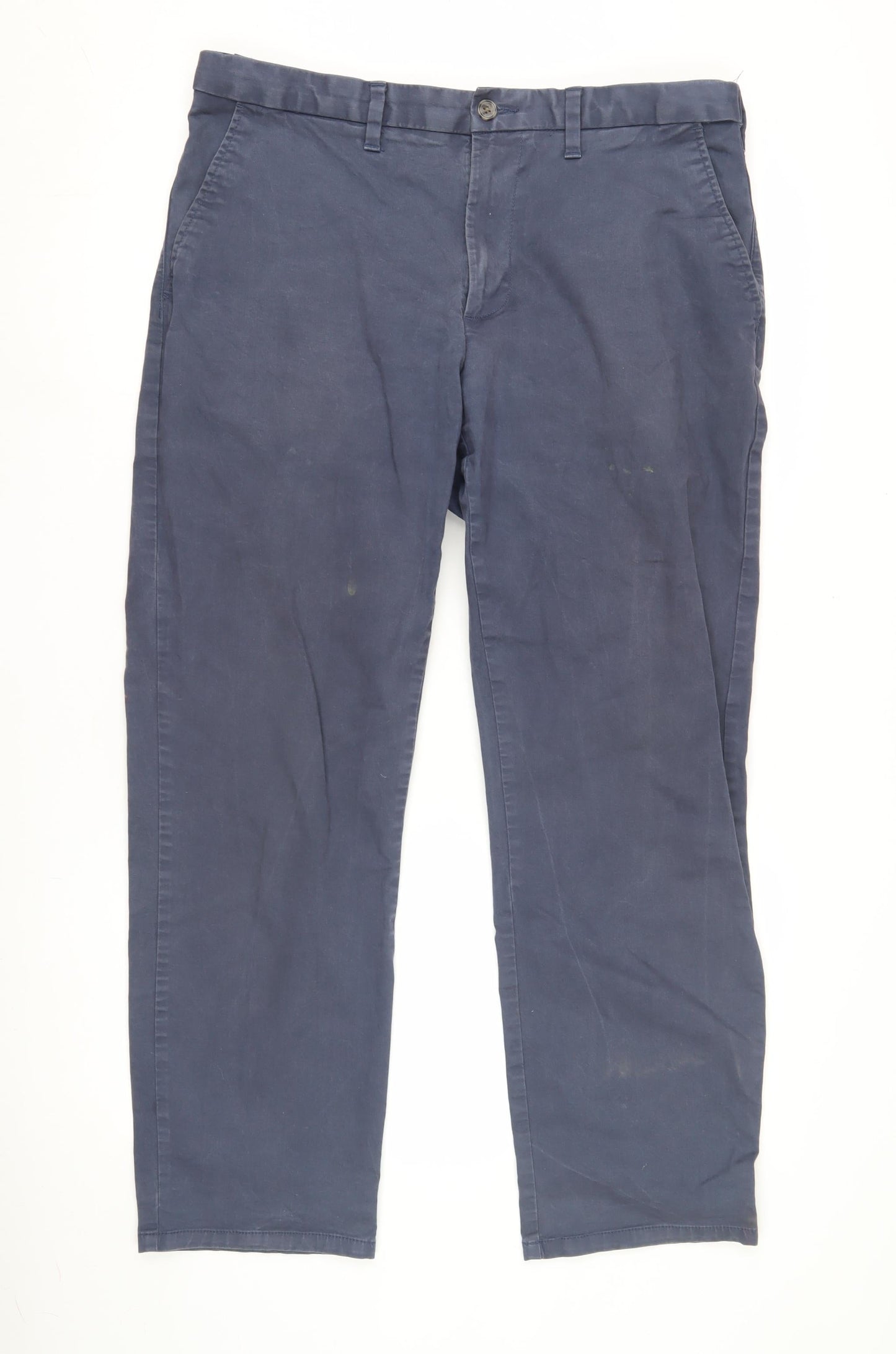 Marks and Spencer Blue Men's Chino Trousers L