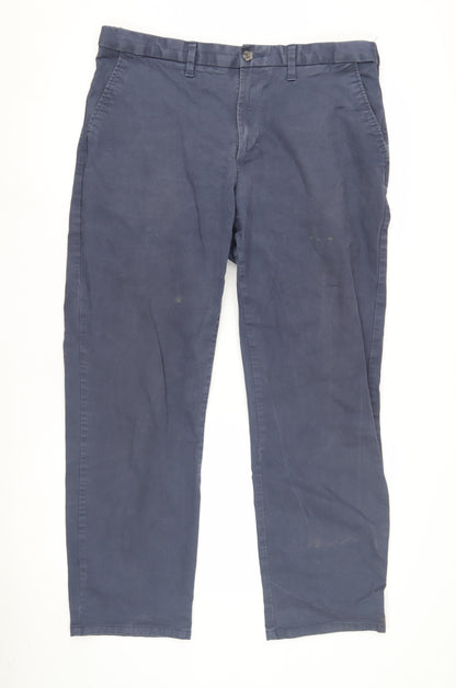 Marks and Spencer Blue Men's Chino Trousers L