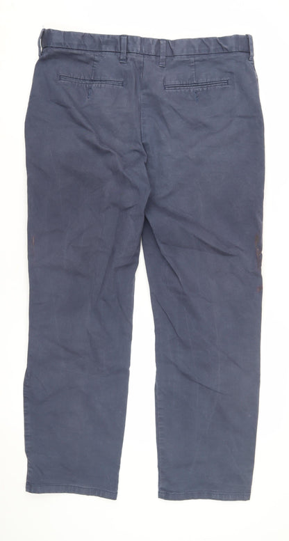Marks and Spencer Blue Men's Chino Trousers L