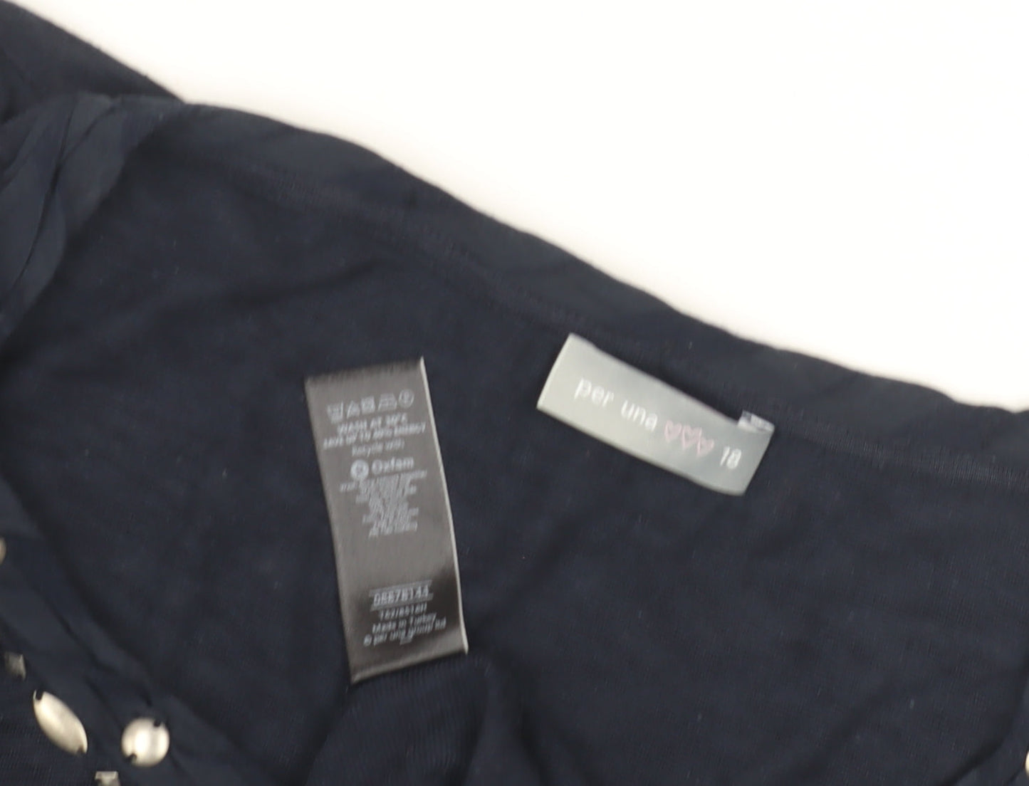 Womens UK Size 18 Marks and Spencer Blue Basic Blouse