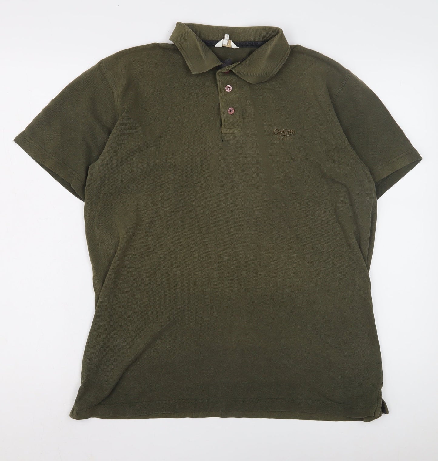 Cotton Traders Men's Green Polo Shirt - M