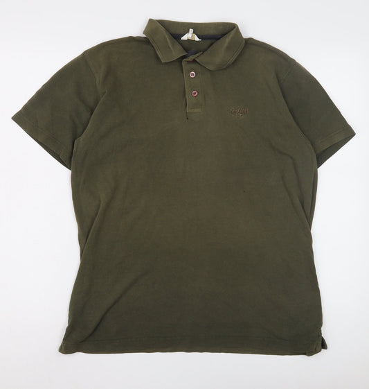 Cotton Traders Men's Green Polo Shirt - M