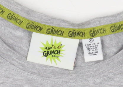 The Grinch Christmas Grey XL T-Shirt Unisex Adults