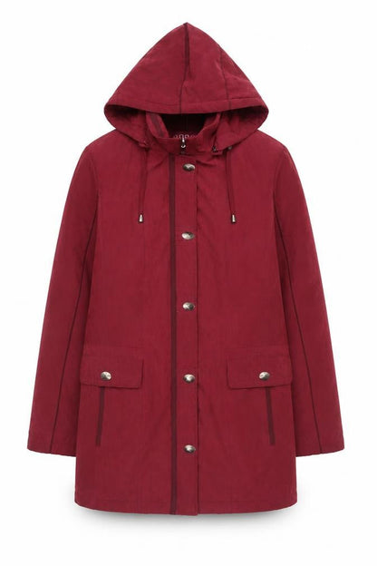 Womens UK Size L Anna Rose Red Parka Coat