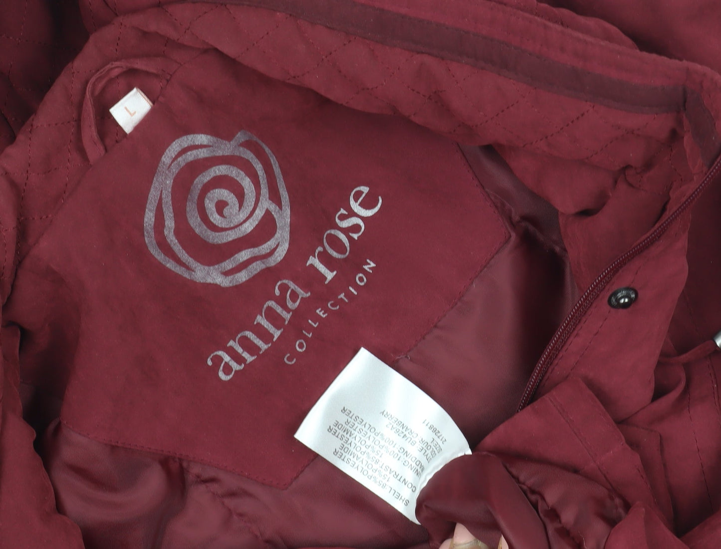 Womens UK Size L Anna Rose Red Parka Coat
