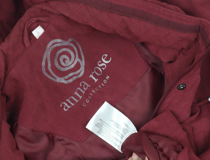 Womens UK Size L Anna Rose Red Parka Coat