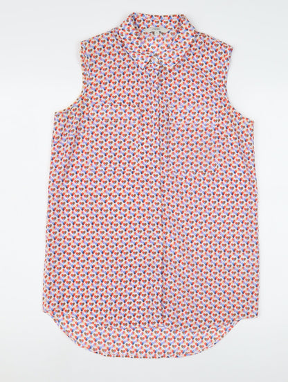 Womens UK Size 8 NEXT Multicoloured Basic Blouse
